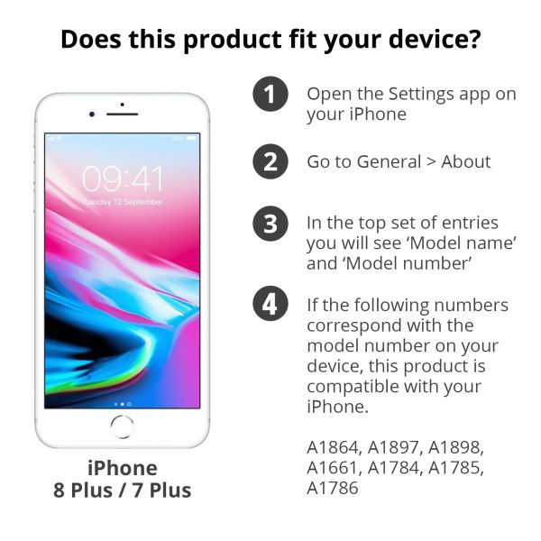 Apple Coque en silicone iPhone 8 Plus / 7 Plus - Blanc