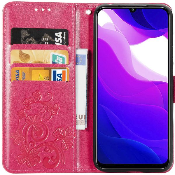 Etui de téléphone Fleurs de Trèfle Xiaomi Mi 10 Lite - Rose