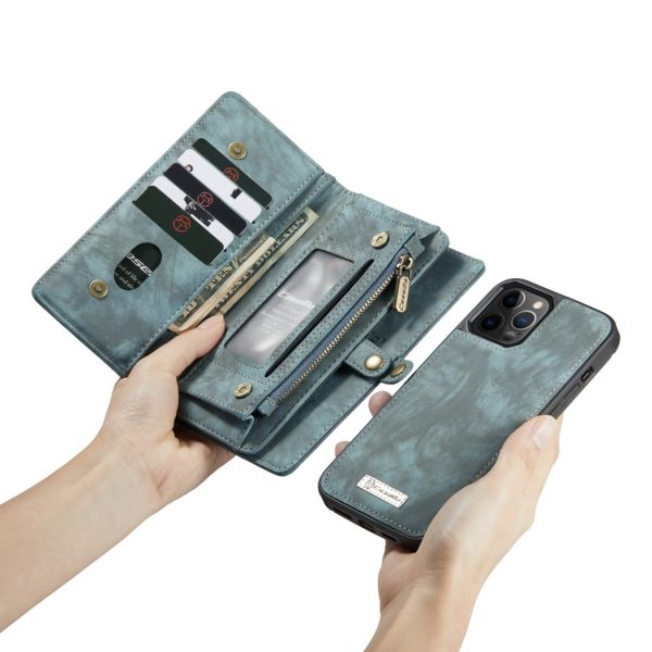 CaseMe Etui de téléphone de luxe en cuir deux iPhone 12 Pro Max