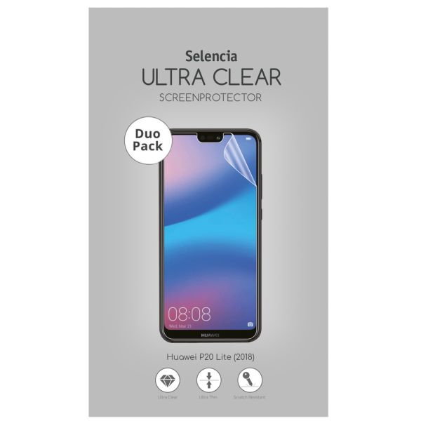 Selencia Protection d'écran Duo Pack Ultra Clear Huawei P20 Lite