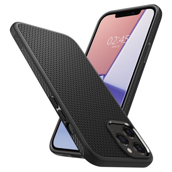 Spigen Coque Liquid Air iPhone 12 Pro Max - Noir