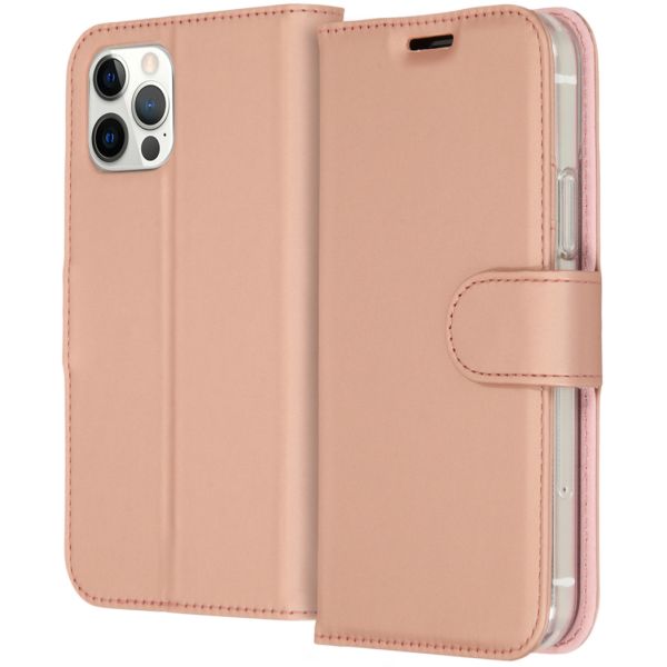 Accezz Étui de téléphone Wallet iPhone 12 (Pro) - Rose Champagne