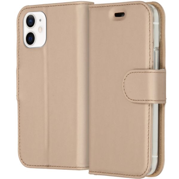 Accezz Étui de téléphone Wallet iPhone 12 Mini - Dorée