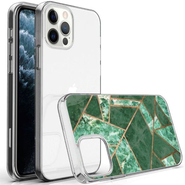 imoshion Coque Design iPhone 12 (Pro) - Cuive graphique / Vert