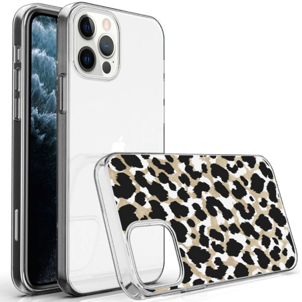 imoshion Coque Design iPhone 12 (Pro) - Léopard / Noir