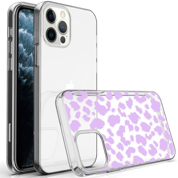 imoshion Coque Design iPhone 12 (Pro) - Léopard - Violet