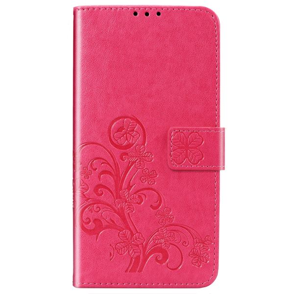 Etui de téléphone Fleurs de Trèfle Samsung Galaxy A42 - Rose