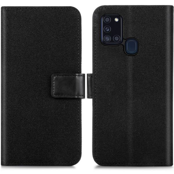 imoshion Étui de téléphone portefeuille Canvas Luxe Galaxy A21s