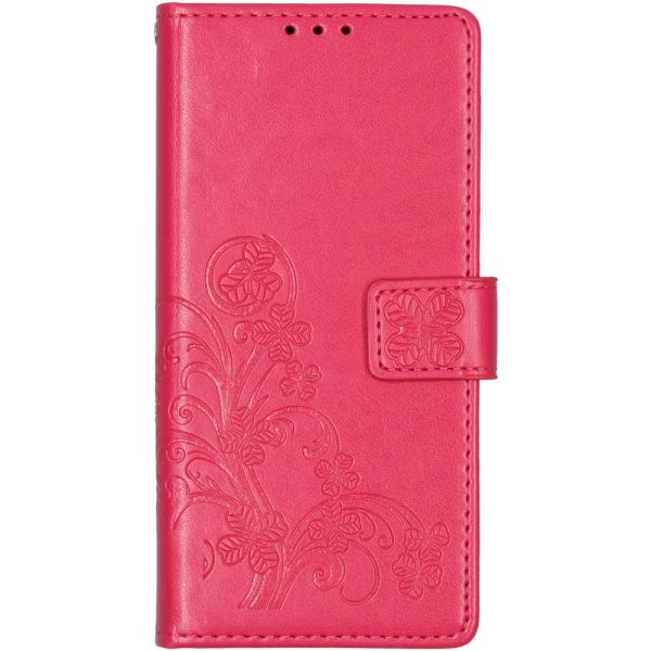 Etui de téléphone Fleurs de Trèfle Galaxy A21s - Fuchsia