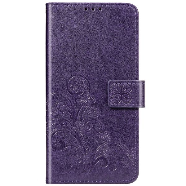 Etui de téléphone Fleurs de Trèfle Galaxy A21s - Violet