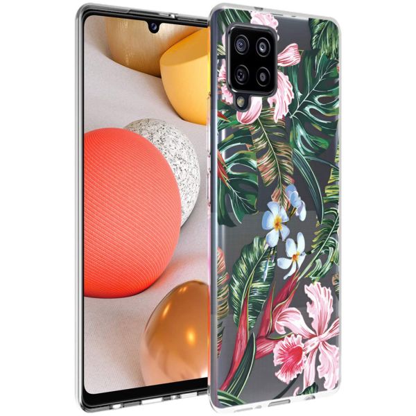 imoshion Coque Design Samsung Galaxy A42 - Jungle - Vert / Rose