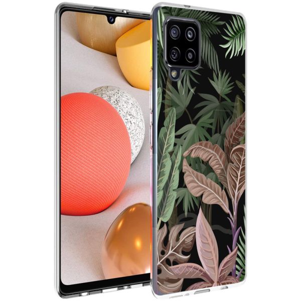 iMoshion Coque Design Samsung Galaxy A42 - Jungle - Vert / Rose