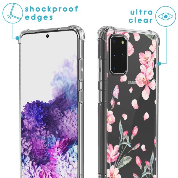 imoshion Coque Design avec cordon Samsung Galaxy S20 Plus - Blossom Watercolor