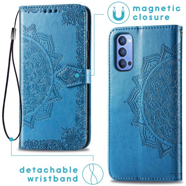 imoshion Etui de téléphone portefeuille Mandala Oppo Reno4 5G