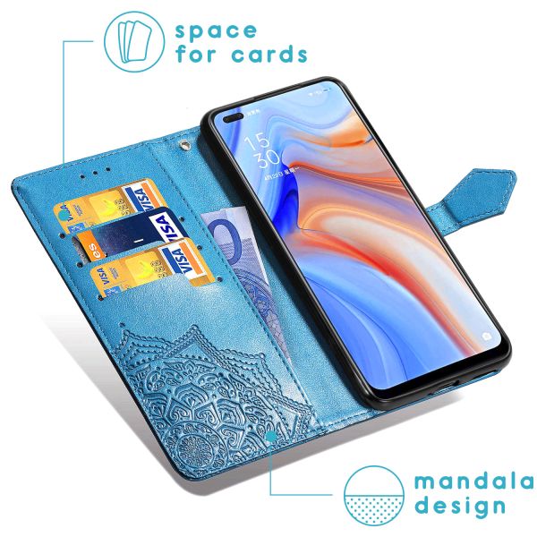 imoshion Etui de téléphone portefeuille Mandala Oppo Reno4 5G