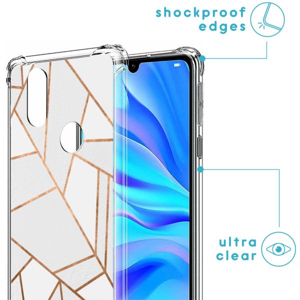 imoshion Coque Design avec cordon Huawei P30 Lite - White Graphic