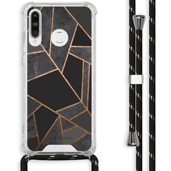 imoshion Coque Design avec cordon Huawei P30 Lite - Black Graphic