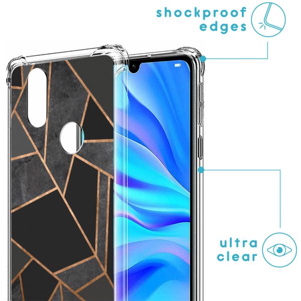 imoshion Coque Design avec cordon Huawei P30 Lite - Black Graphic