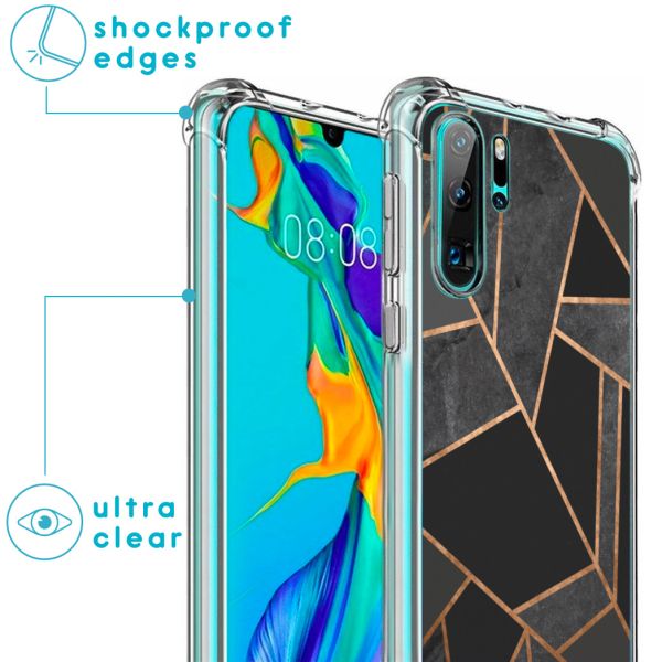 imoshion Coque Design avec cordon Huawei P30 Pro - Black Graphic