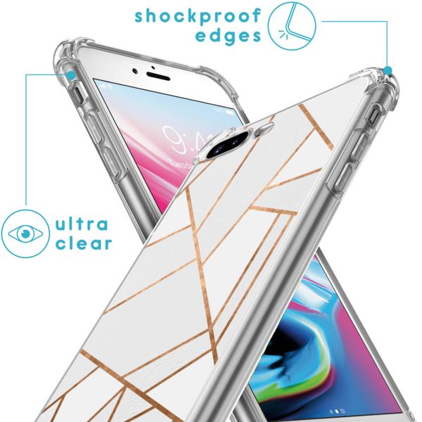 imoshion Coque Design avec cordon iPhone 8 Plus / 7 Plus - White Graphic