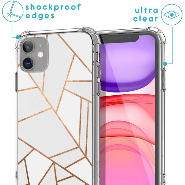 imoshion Coque Design avec cordon iPhone 11 - White Graphic