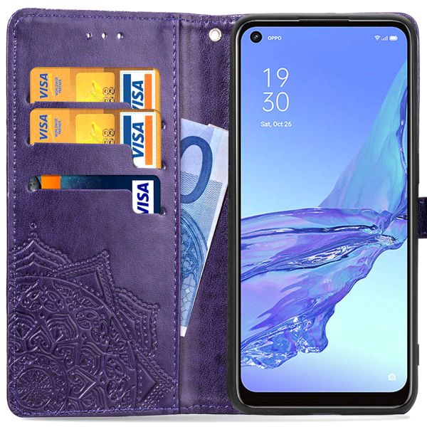 iMoshion Etui de téléphone portefeuille Mandala Oppo A53 / Oppo A53s - Violet