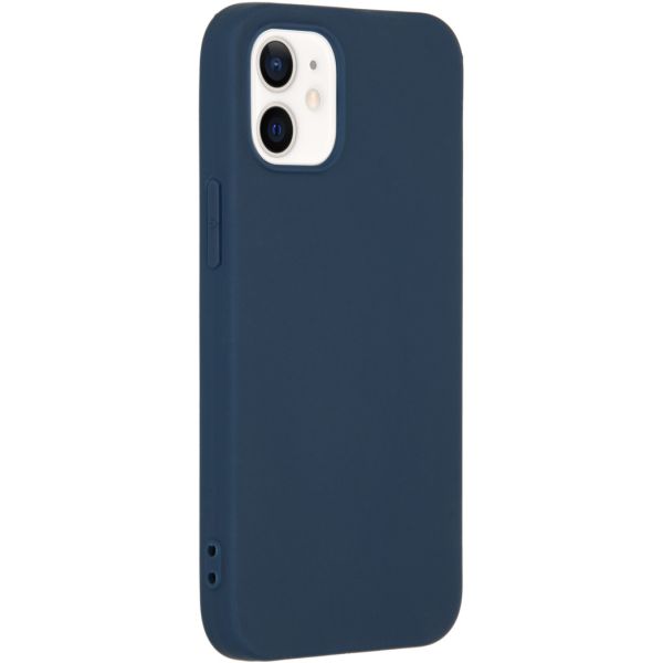 imoshion Coque Couleur iPhone 12 Mini - Bleu foncé