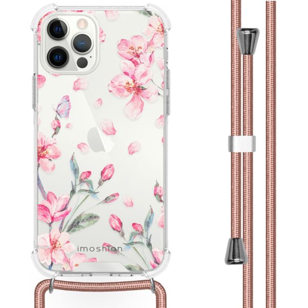 imoshion Coque Design avec cordon iPhone 12 (Pro) - Blossom Watercolor