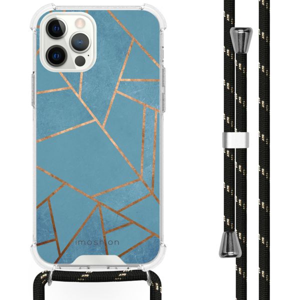 imoshion Coque Design avec cordon iPhone 12 (Pro) - Blue Graphic