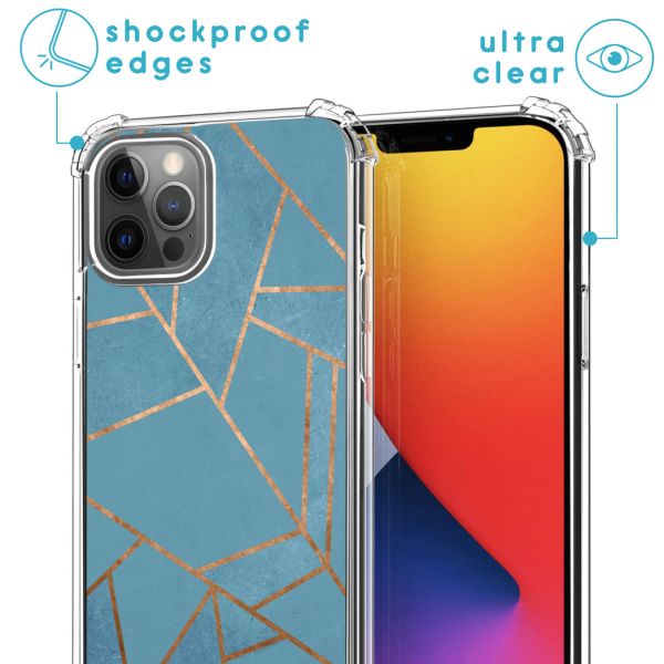 imoshion Coque Design avec cordon iPhone 12 (Pro) - Blue Graphic