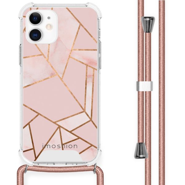 imoshion Coque Design avec cordon iPhone 12 Mini - Pink Graphic