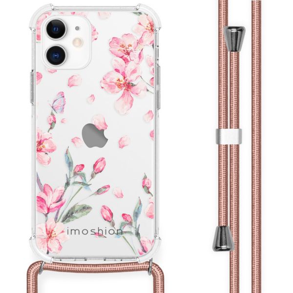 imoshion Coque Design avec cordon iPhone 12 Mini - Blossom Watercolor