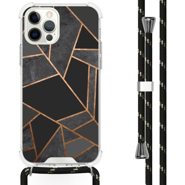 imoshion Coque Design avec cordon iPhone 12 Pro Max - Black Graphic