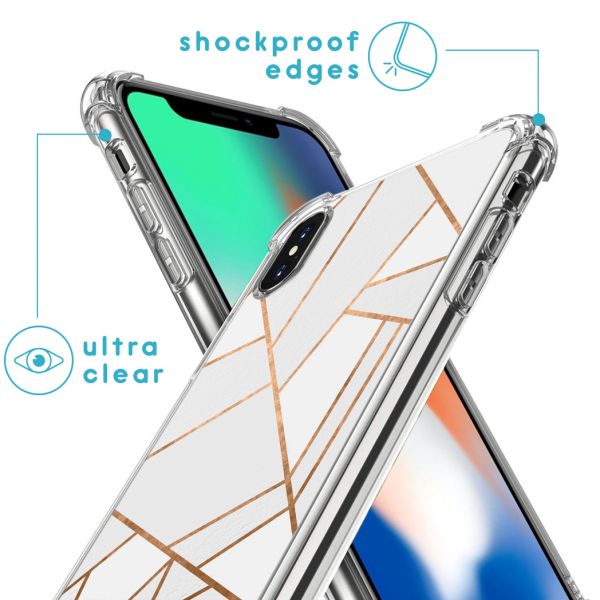 imoshion Coque Design avec cordon iPhone X / Xs - White Graphic