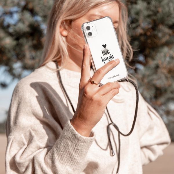 imoshion Coque Design avec cordon iPhone X / Xs - Live Laugh Love