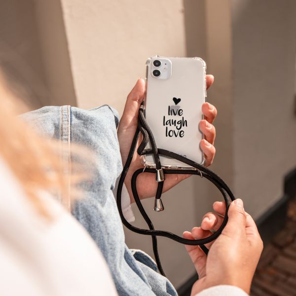 imoshion Coque Design avec cordon iPhone X / Xs - Live Laugh Love