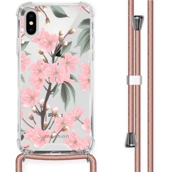 imoshion Coque Design avec cordon iPhone X / Xs - Fleur - Cherry Blossom