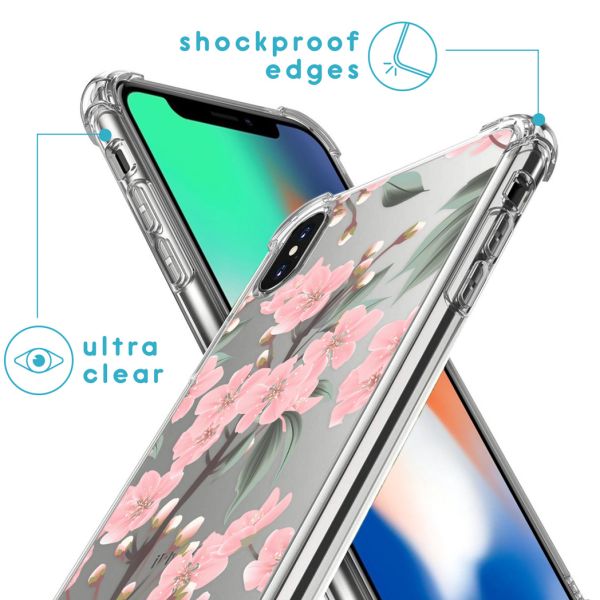 imoshion Coque Design avec cordon iPhone X / Xs - Fleur - Cherry Blossom