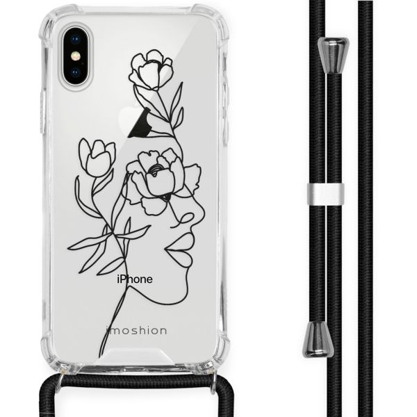 imoshion Coque Design avec cordon iPhone X / Xs - Woman Flower