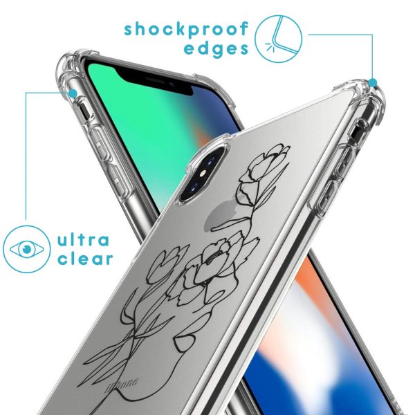 imoshion Coque Design avec cordon iPhone X / Xs - Woman Flower