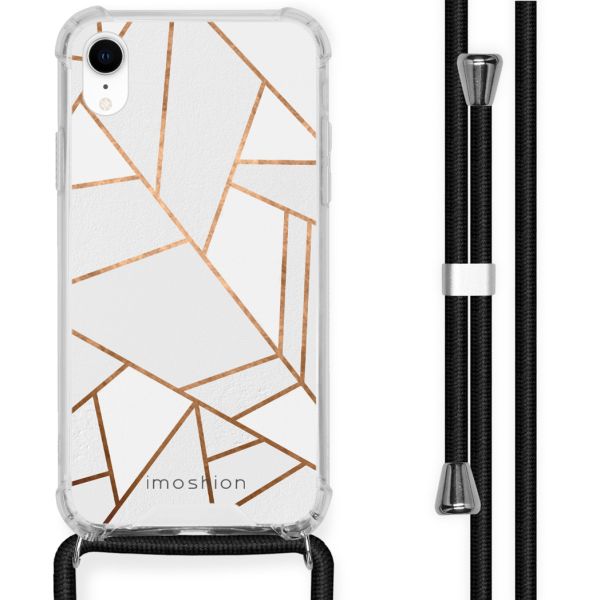 imoshion Coque Design avec cordon iPhone Xr - White Graphic