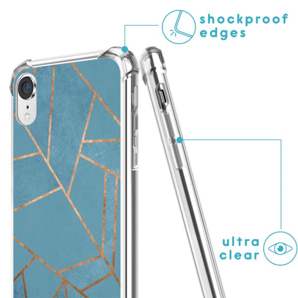 imoshion Coque Design avec cordon iPhone Xr - Blue Graphic