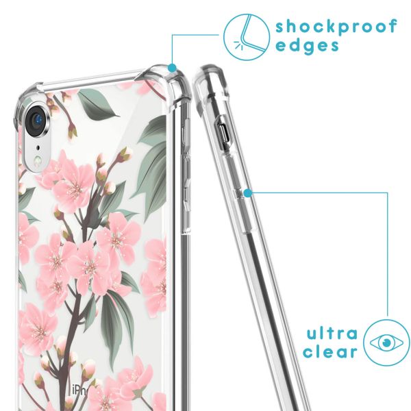 imoshion Coque Design avec cordon iPhone Xr - Fleur - Cherry Blossom