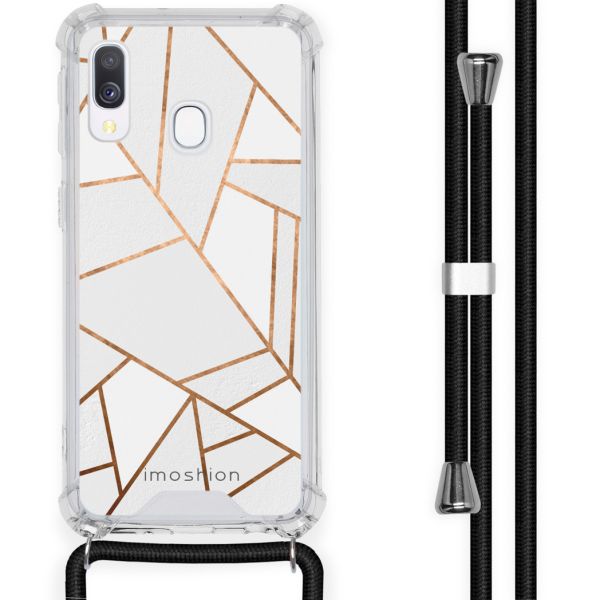 imoshion Coque Design avec cordon Samsung Galaxy A40 - White Graphic