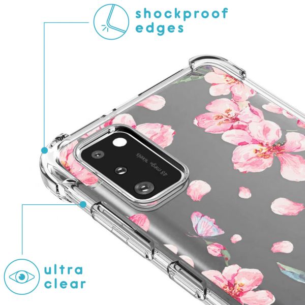 imoshion Coque Design avec cordon Samsung Galaxy A41 - Blossom Watercolor