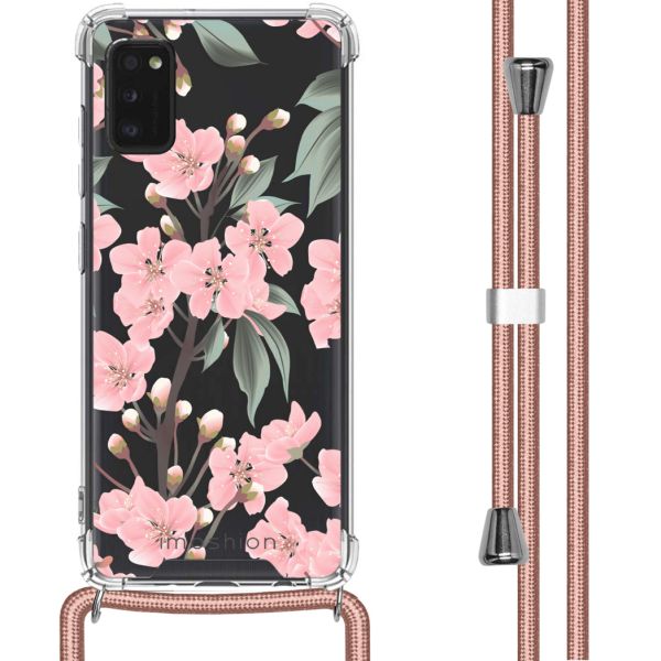 imoshion Coque Design avec cordon Samsung Galaxy A41 - Fleur - Cherry Blossom