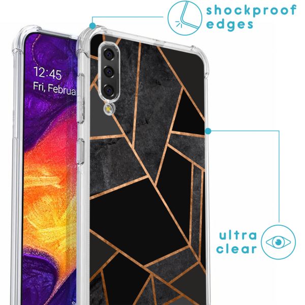 imoshion Coque Design avec cordon Samsung Galaxy A50 - Black Graphic