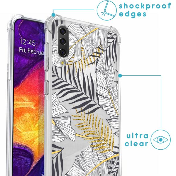 imoshion Coque Design avec cordon Samsung Galaxy A50 - Glamour Botanic