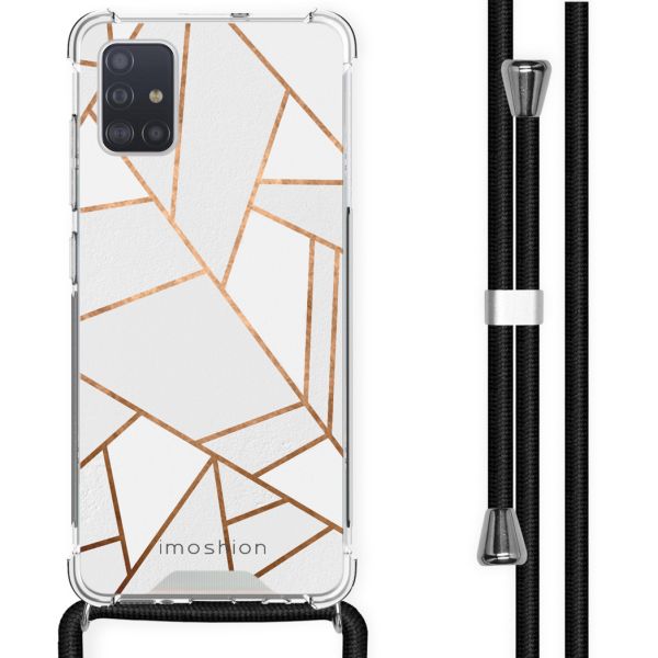 imoshion Coque Design avec cordon Samsung Galaxy A51 - White Graphic