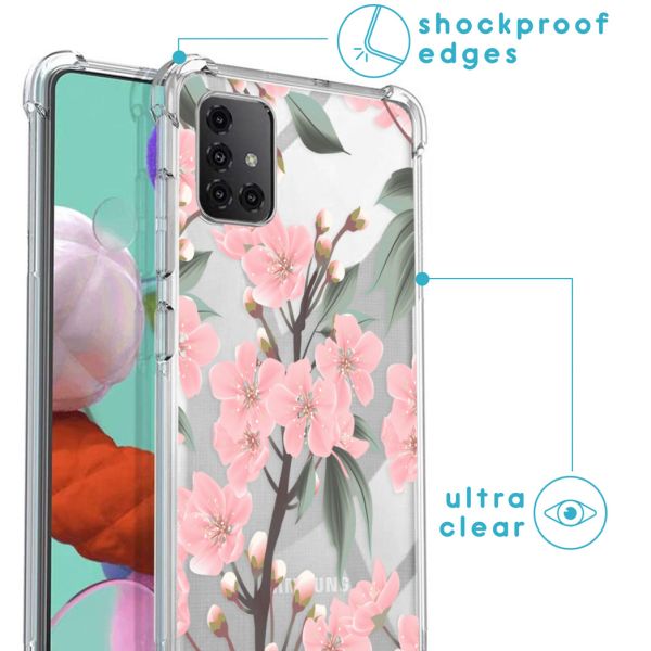 imoshion Coque Design avec cordon Samsung Galaxy A51 - Fleur - Cherry Blossom